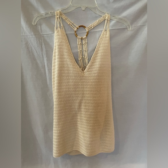 Lauren Ralph Lauren Tops - Lauren Ralph Lauren Chic Cream Knit Halter Top